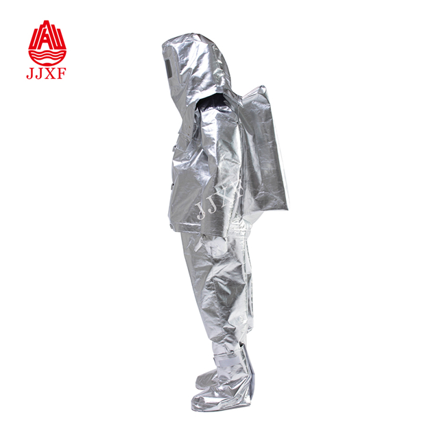  JJXF Brand Wholesale Factory Fireproof Heat Resistant Aluminum Suit for Firefighter